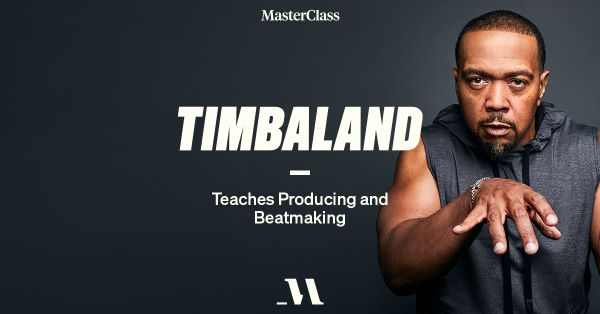 Photo of Timbaland, Masterclass logo
