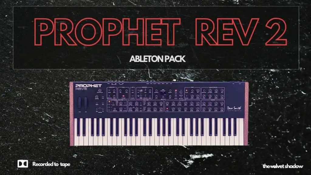 Prophet Rev 2 Ableton Pack promotional image. 